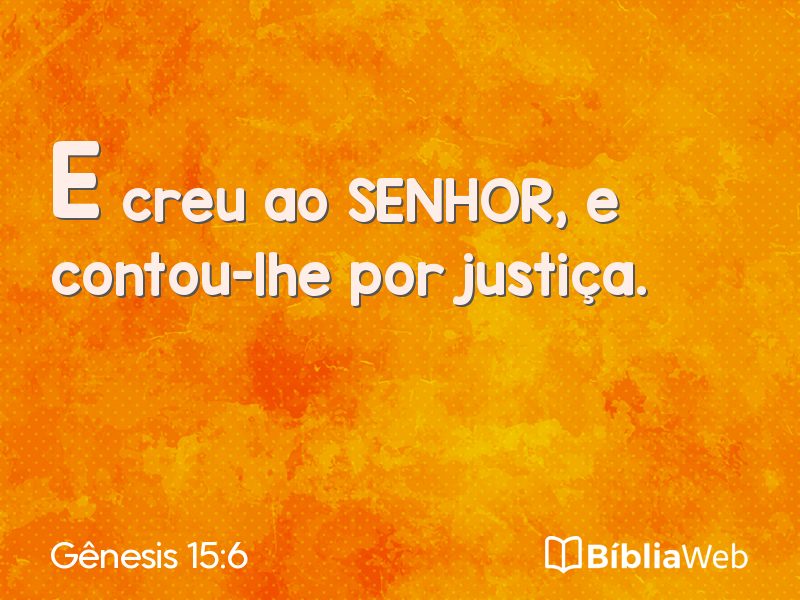 Gênesis 15:6 em imagem para compartilhar
