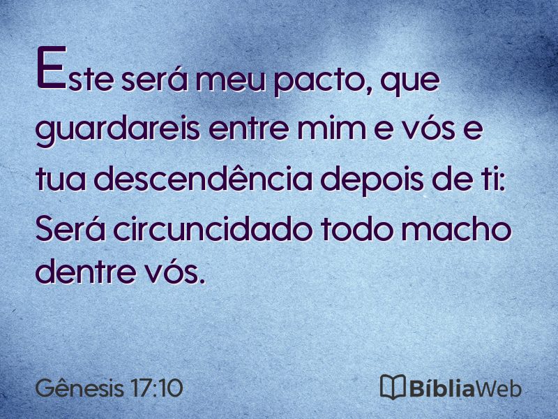 Gênesis 17:10 em imagem para compartilhar
