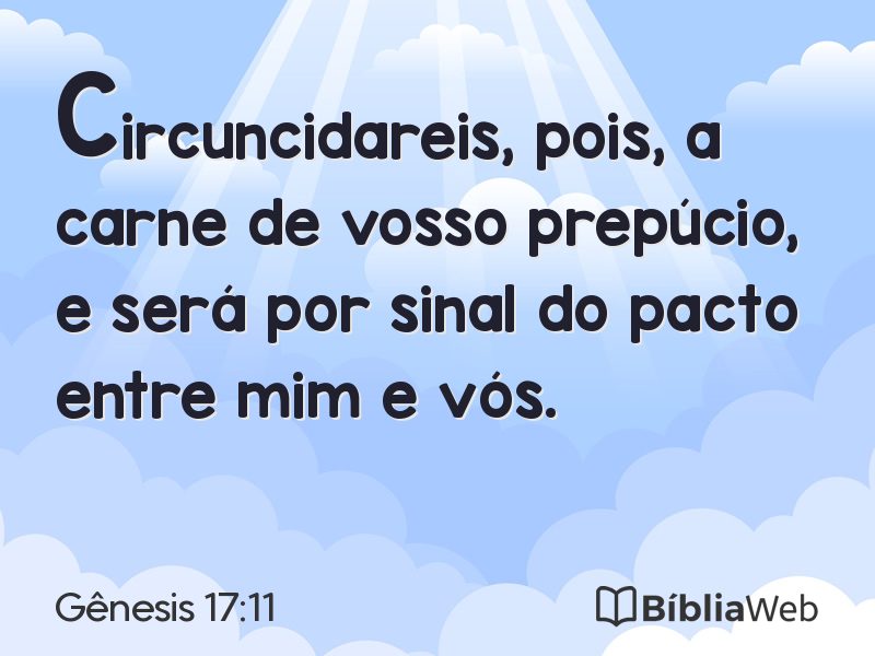 Gênesis 17:11 em imagem para compartilhar