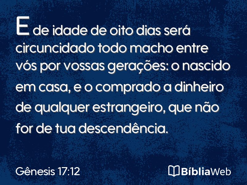 Gênesis 17:12 em imagem para compartilhar