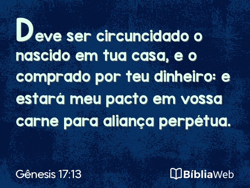 Gênesis 17:13 em imagem para compartilhar