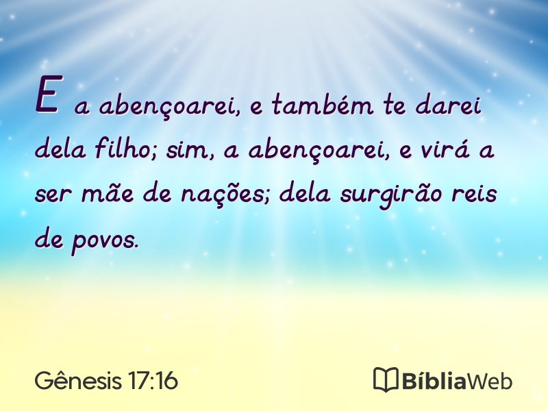 Gênesis 17:16 em imagem para compartilhar
