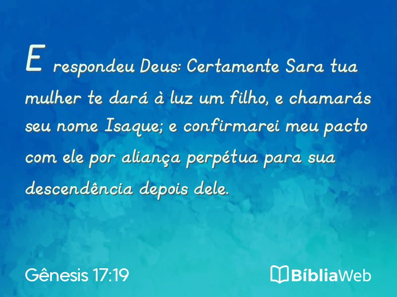 Gênesis 17:19 em imagem para compartilhar