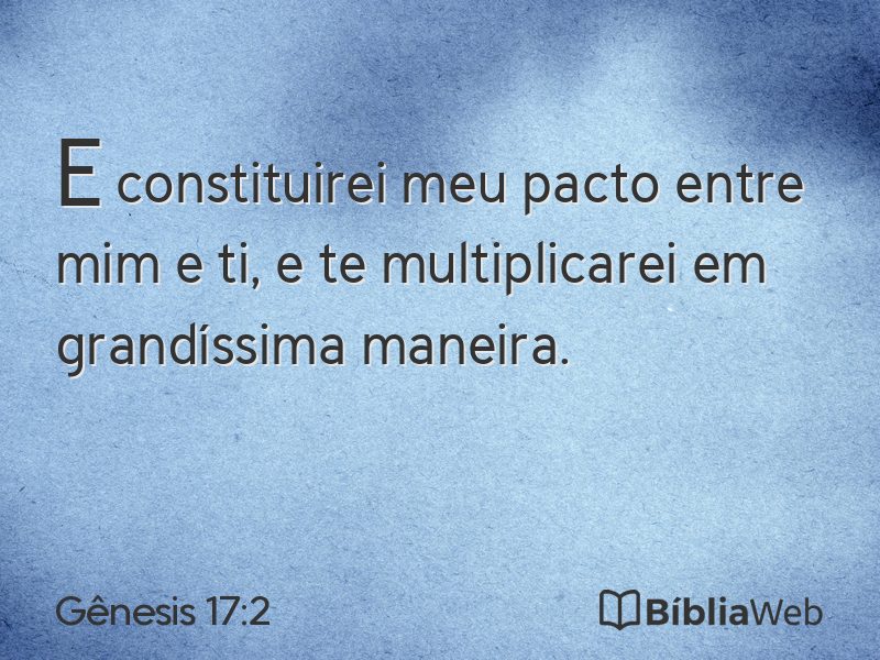 Gênesis 17:2 em imagem para compartilhar