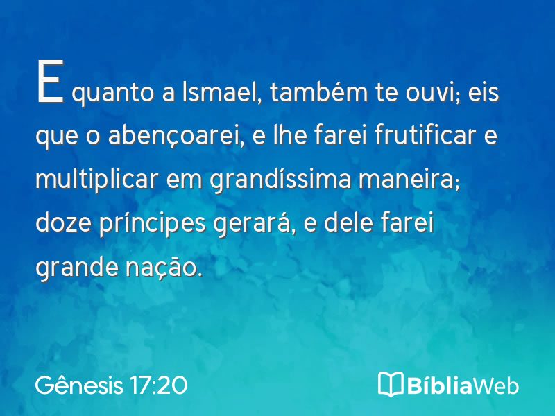 Gênesis 17:20 em imagem para compartilhar