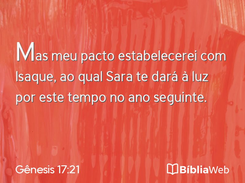 Gênesis 17:21 em imagem para compartilhar