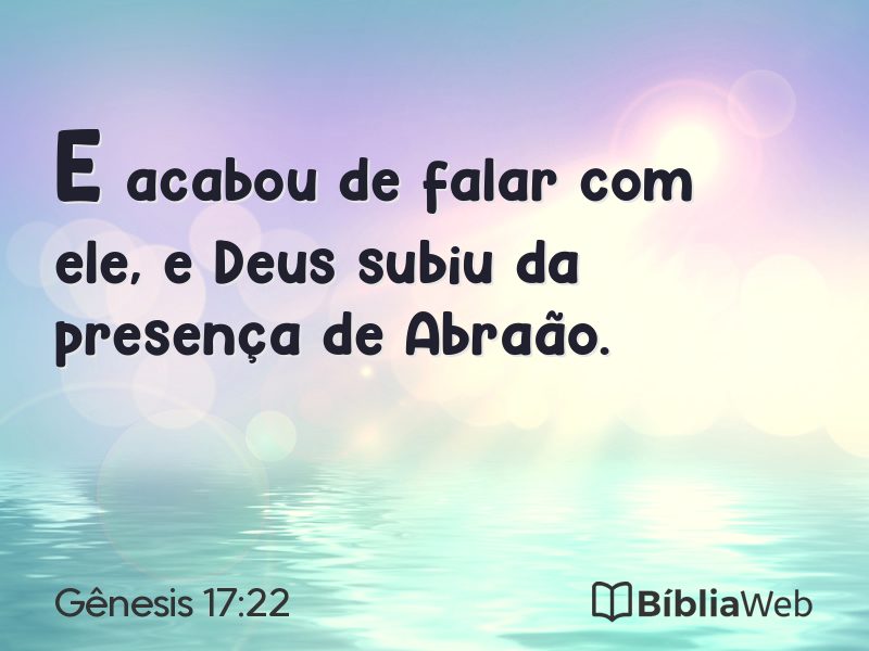 Gênesis 17:22 em imagem para compartilhar