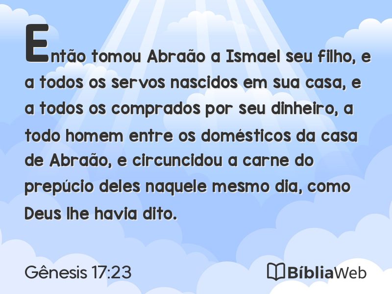 Gênesis 17:23 em imagem para compartilhar