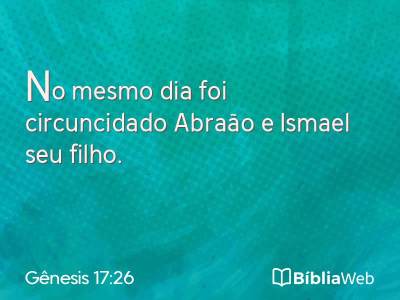 Gênesis 17:26 em imagem para compartilhar