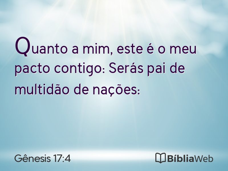Gênesis 17:4 em imagem para compartilhar