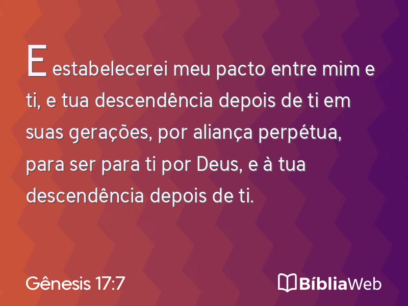 Gênesis 17:7 em imagem para compartilhar