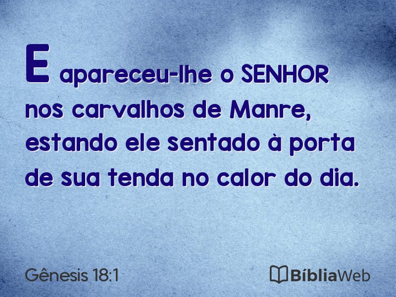 Gênesis 18:1 em imagem para compartilhar