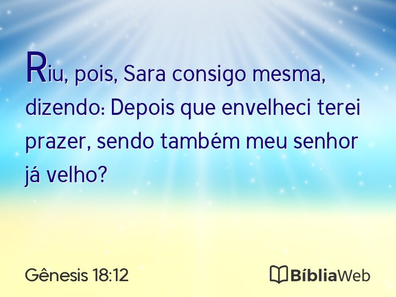 Gênesis 18:12 em imagem para compartilhar