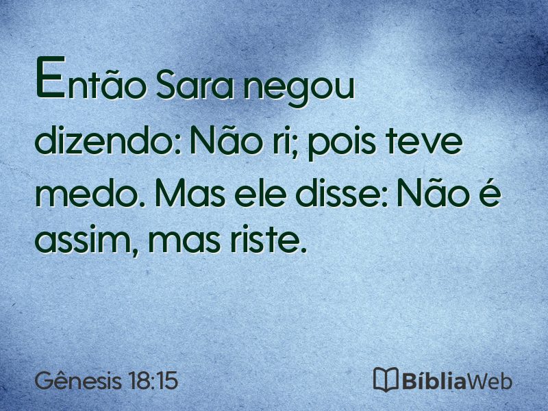 Gênesis 18:15 em imagem para compartilhar