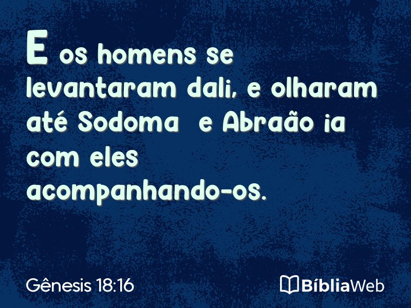 Gênesis 18:16 em imagem para compartilhar