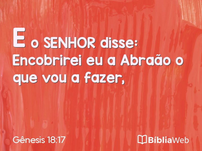 Gênesis 18:17 em imagem para compartilhar