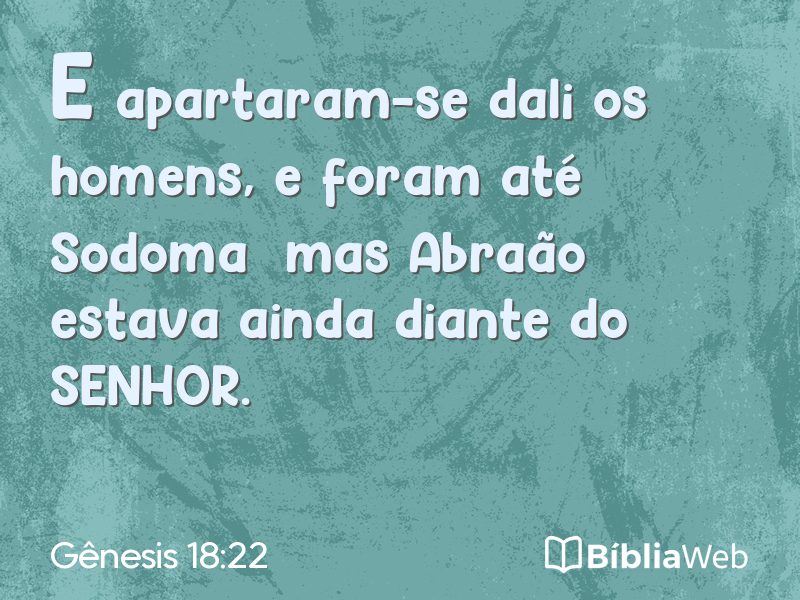 Gênesis 18:22 em imagem para compartilhar
