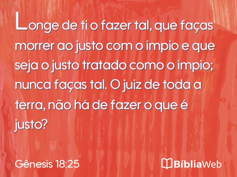 Gênesis 18:25 em imagem para compartilhar