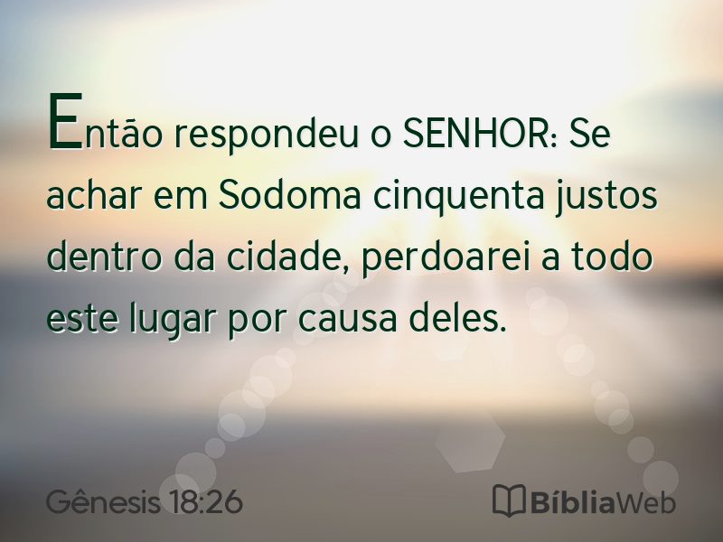 Gênesis 18:26 em imagem para compartilhar