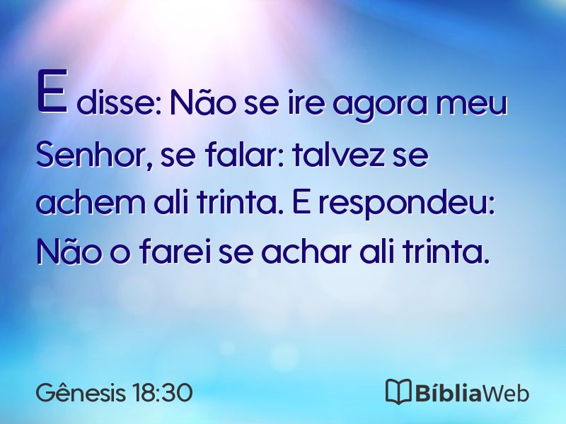 Gênesis 18:30 em imagem para compartilhar
