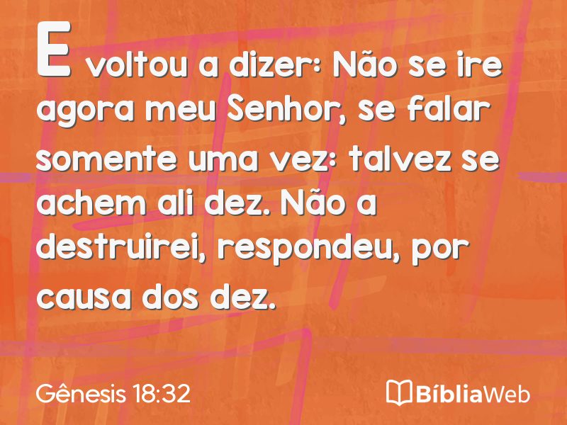 Gênesis 18:32 em imagem para compartilhar