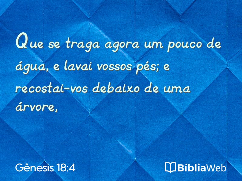 Gênesis 18:4 em imagem para compartilhar