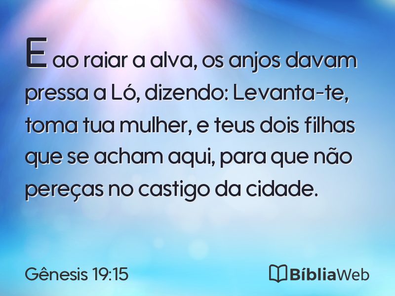 Gênesis 19:15 em imagem para compartilhar