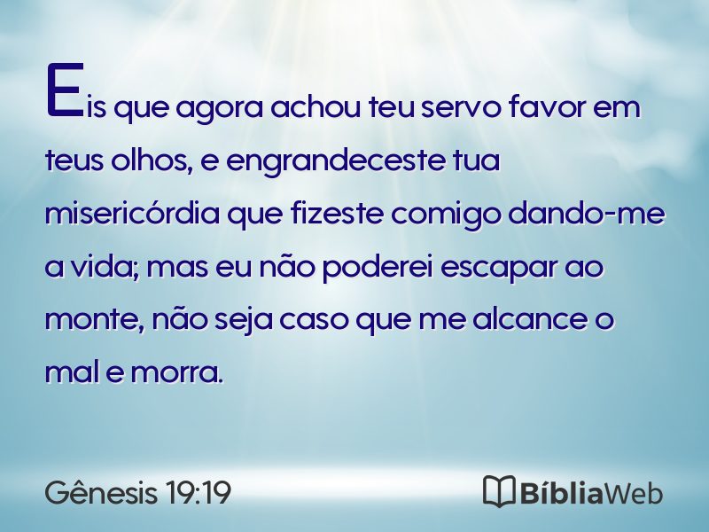Gênesis 19:19 em imagem para compartilhar