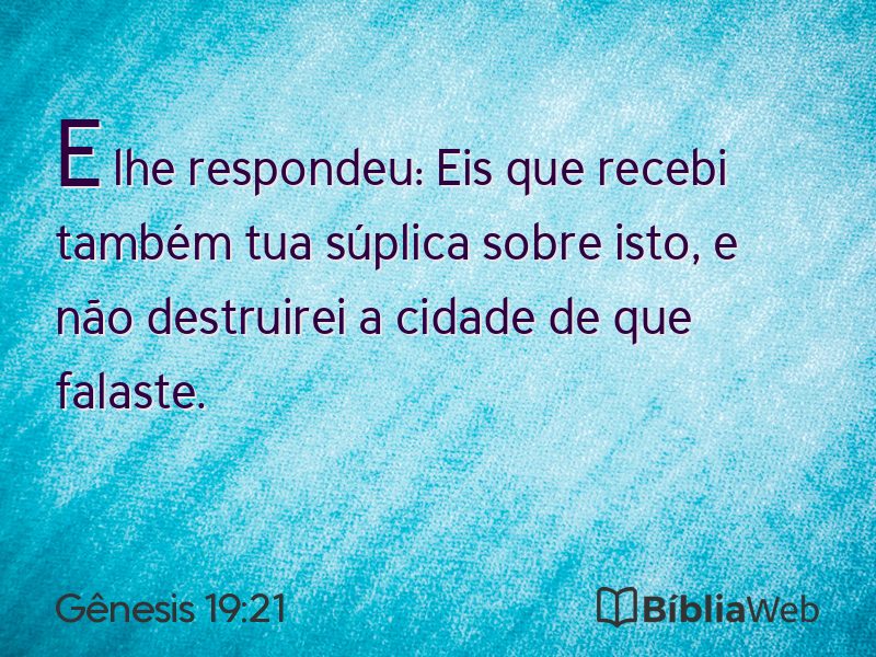 Gênesis 19:21 em imagem para compartilhar
