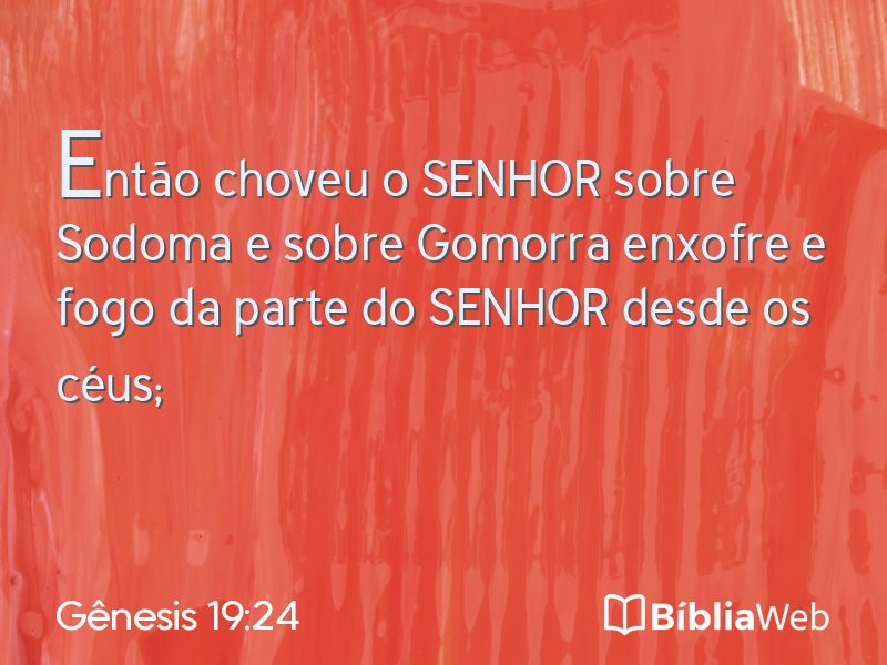 Gênesis 19:24 em imagem para compartilhar