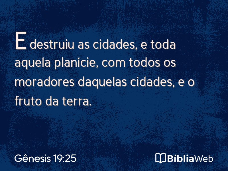 Gênesis 19:25 em imagem para compartilhar
