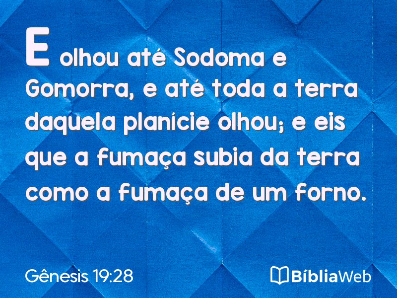 Gênesis 19:28 em imagem para compartilhar