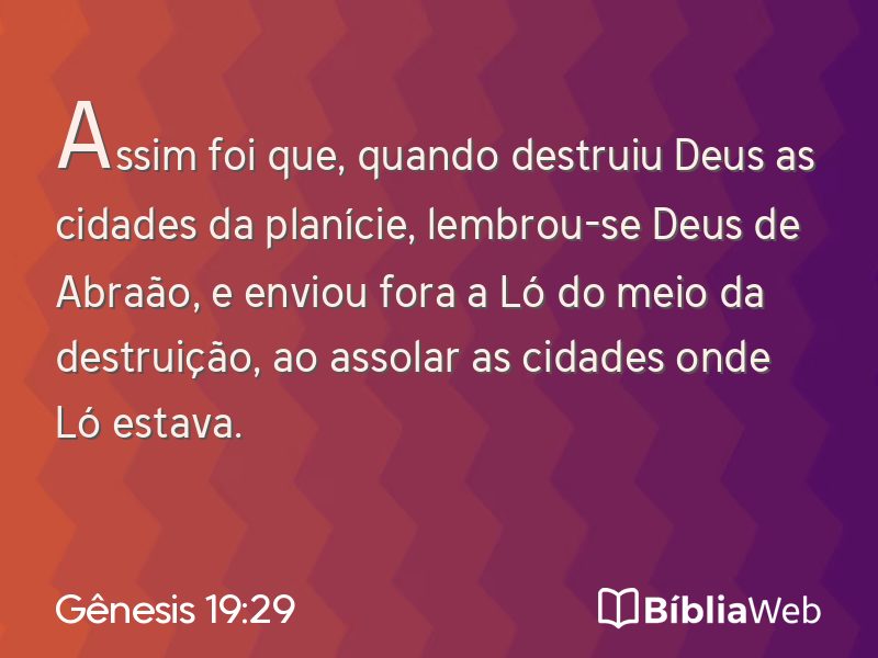 Gênesis 19:29 em imagem para compartilhar