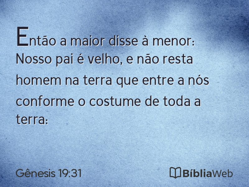 Gênesis 19:31 em imagem para compartilhar