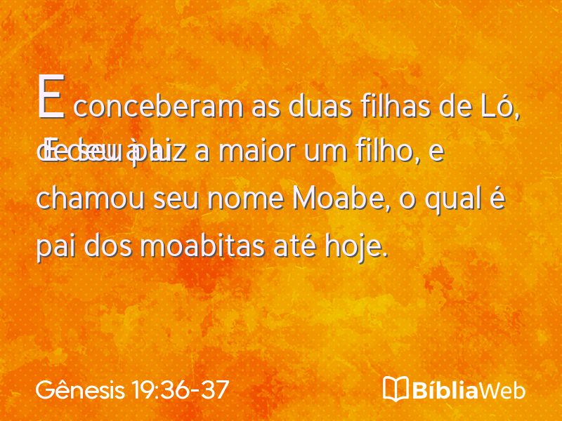 Gênesis 19:36-37 em imagem para compartilhar