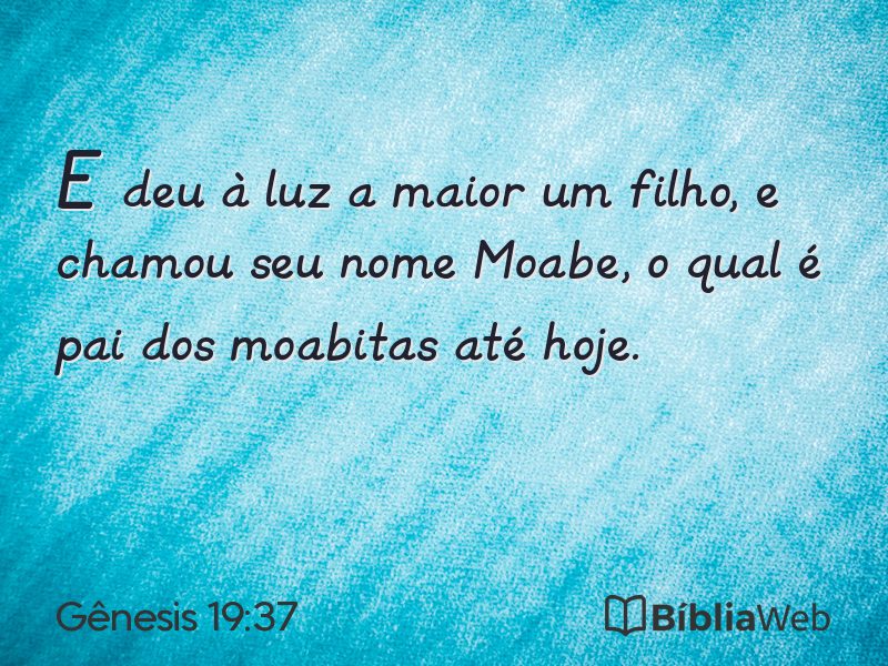 Gênesis 19:37 em imagem para compartilhar