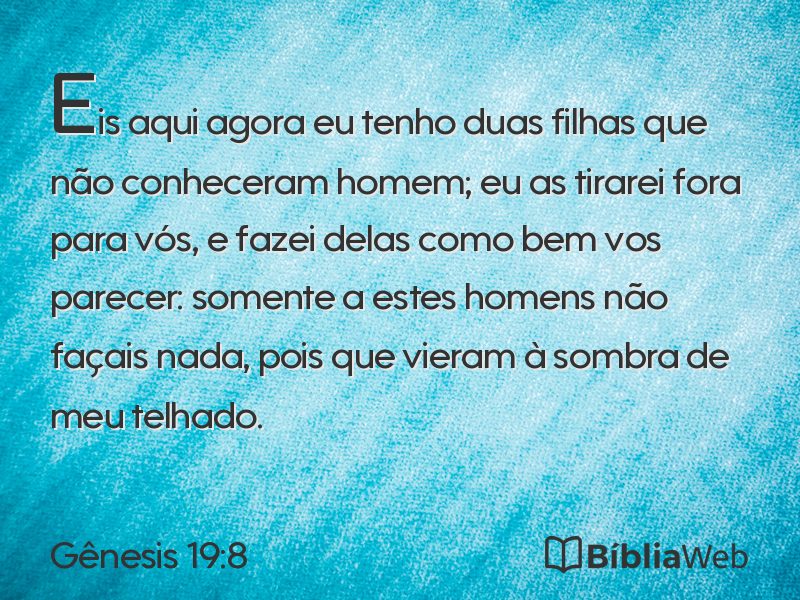 Gênesis 19:8 em imagem para compartilhar