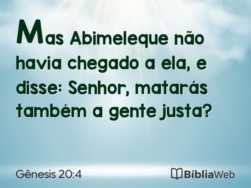 Gênesis 20:4 em imagem para compartilhar