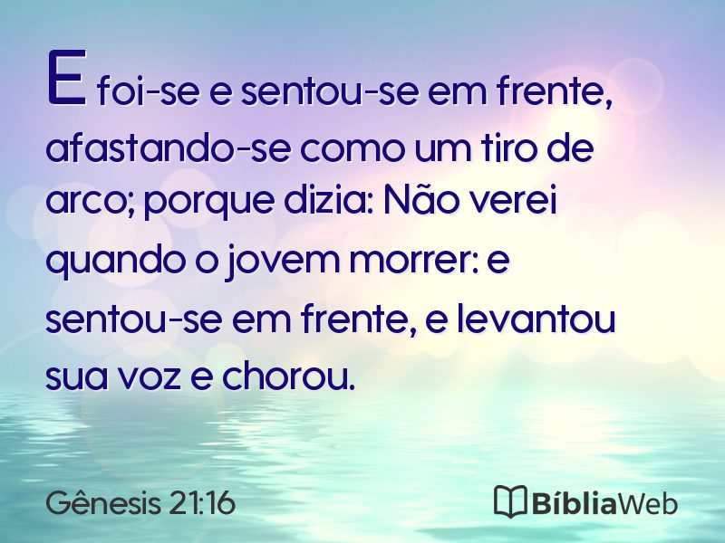 Gênesis 21:16 em imagem para compartilhar