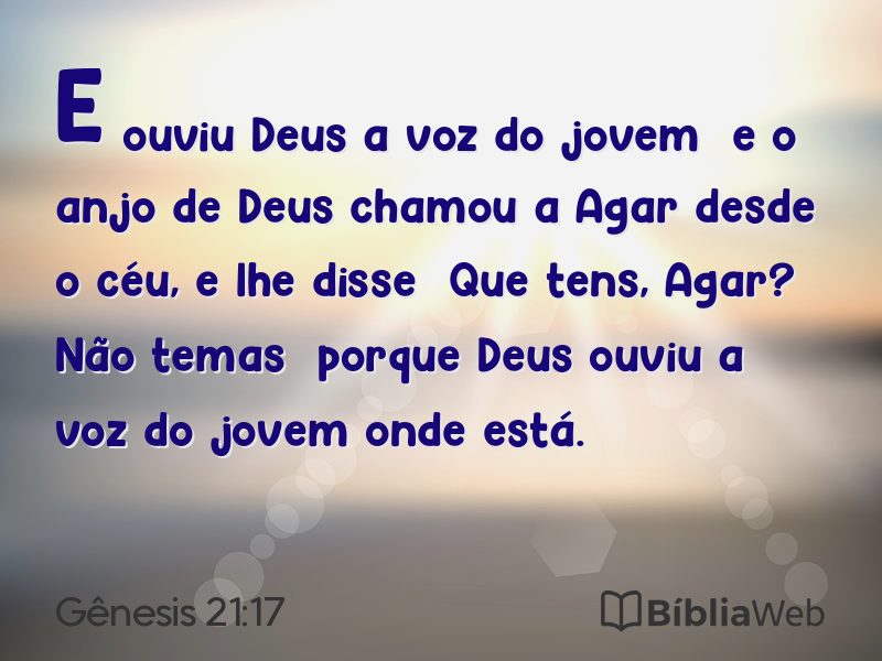 Gênesis 21:17 em imagem para compartilhar
