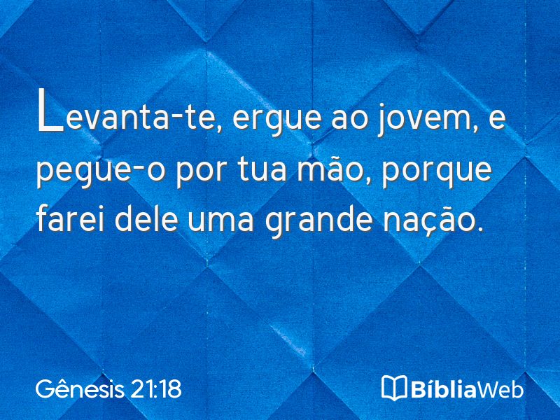 Gênesis 21:18 em imagem para compartilhar