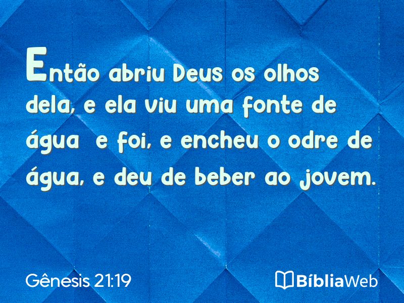 Gênesis 21:19 em imagem para compartilhar
