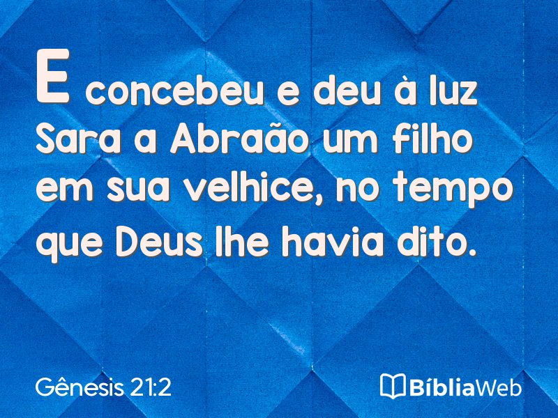 Gênesis 21:2 em imagem para compartilhar