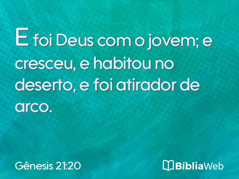 Gênesis 21:20 em imagem para compartilhar