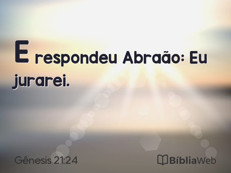 Gênesis 21:24 em imagem para compartilhar