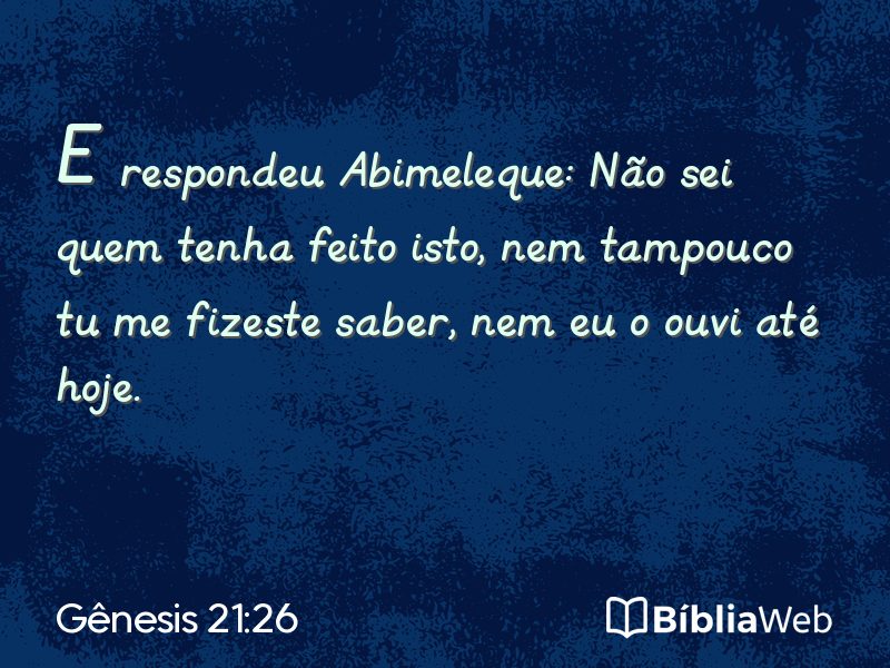Gênesis 21:26 em imagem para compartilhar