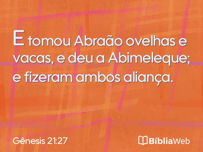 Gênesis 21:27 em imagem para compartilhar