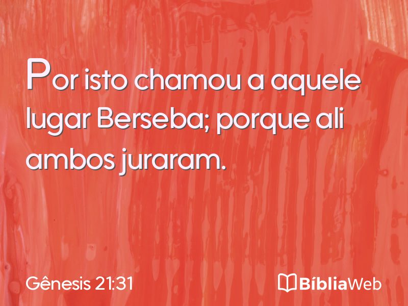 Gênesis 21:31 em imagem para compartilhar