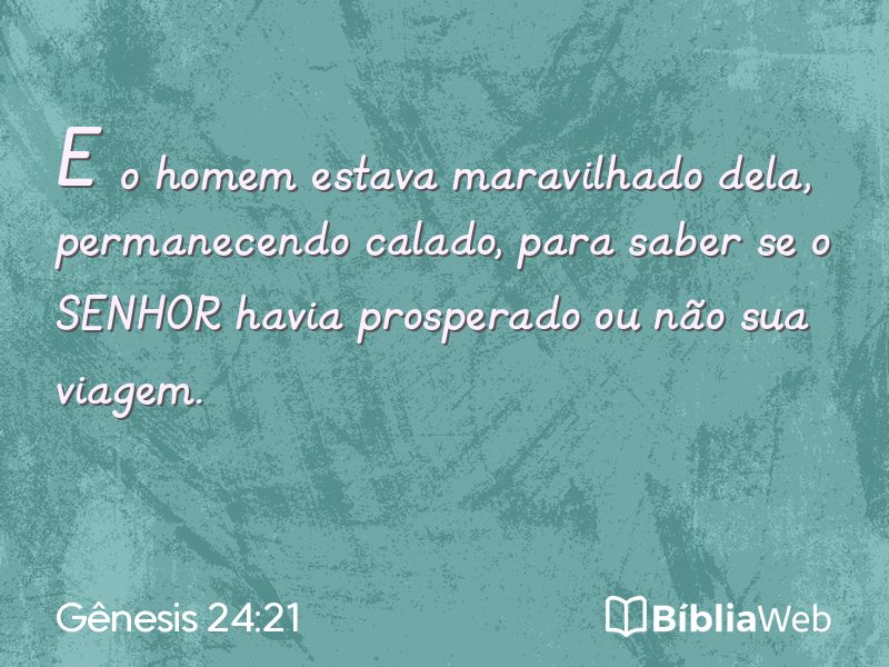 Gênesis 24:21 em imagem para compartilhar