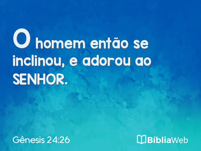 Gênesis 24:26 em imagem para compartilhar
